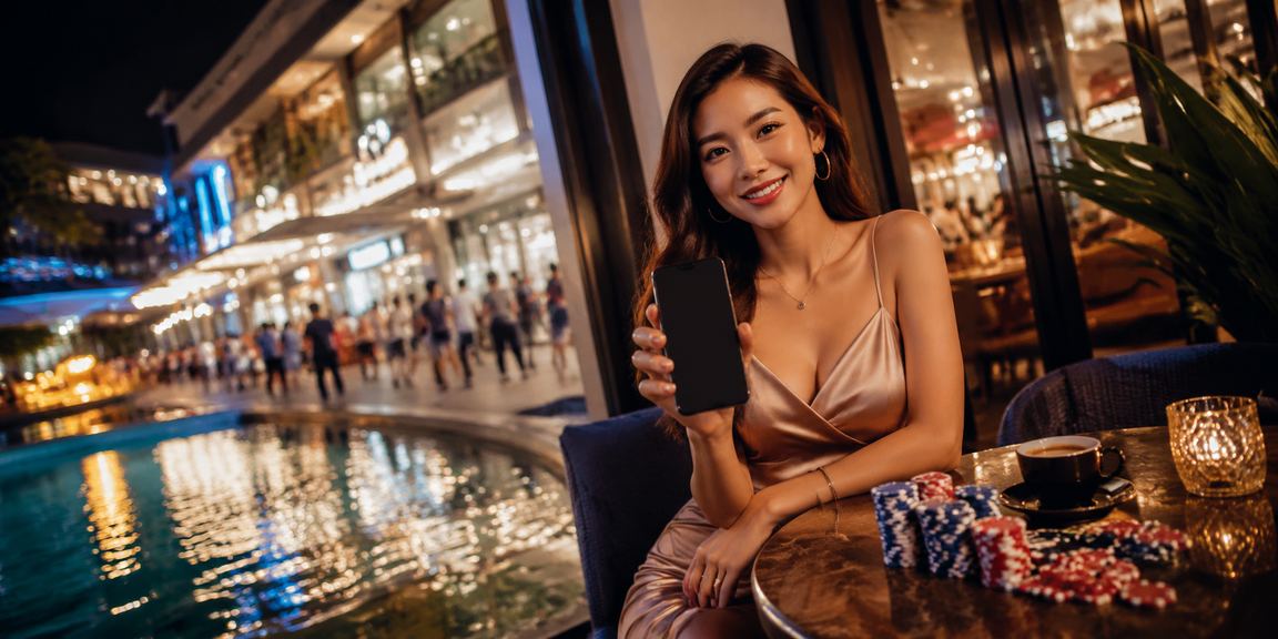 Pemain kasino mudah alih dari Johor Bahru bermain poker dalam talian